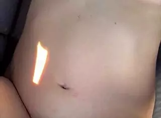 Streetwalker didn't notice I finished inside her during public car action