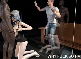 3D Asian Wife's Cuckold Anal