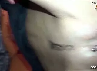 Slim German MILF Stella Rips Clothes in Intense Bareback Creampie Casting