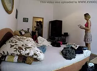 Changing Room Upskirt Treats from Backstage Voyeur Cam