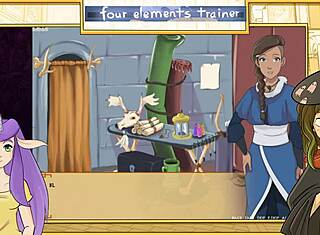 lesbienele din avatar hentai se aruncă în orgie sălbatică