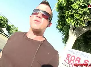 brunette with natural tits interviewed for desk job