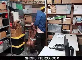 spanish shoplifter teen 18+ gives up anus for anal fuck with security guard 😈