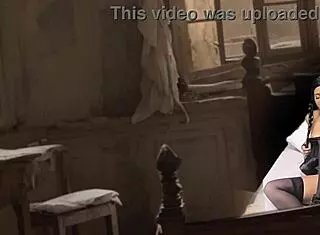 wednesday and thing get naughty in halloween cosplay parody