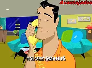 gay animated card game with brazilian and european characters