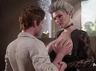 I’m licking mature pussy on desk in Treasureofnadia E2