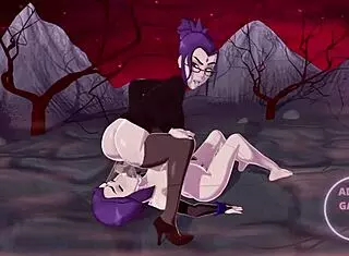 raven gets fucked by herself in futanari version