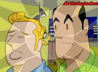 gay animated card game with brazilian and european characters