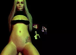 i watch this busty blonde babe in 3d hentai getting creampied and blowbanged, it's so hot!