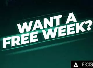 Footsie Babes Cute Brunette Gives Hot Footjob