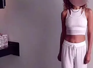 French skinny chick sucks and bangs fat Mexican guy!