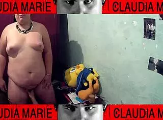 why lick her pussy and fuck the fat woman against the wardrobe?