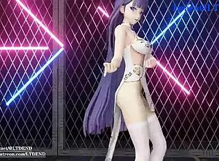 Raiden Mei Shakes In Chinese Dress! Submitted By Ltdend