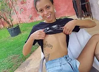 Polly Petrova And Candy Crush Brasil Enjoy Outdoor Public Sex.