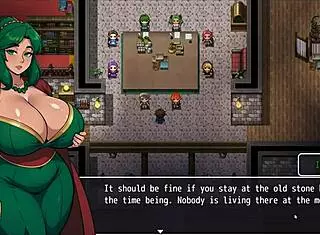 Cute Girl With Huge Tits Falls In Bathtub Exposing Wet Pussy In Hentai Game