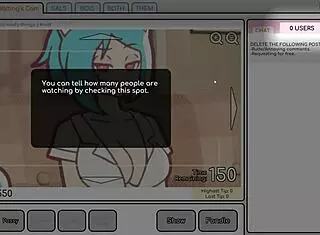 Nicole, why are you fondling your big tits in this risky hentai game to attract customers?