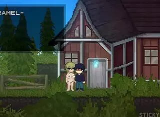 I fucked a thick white girl with a big ass, then she passed me to her friend in this hentai game