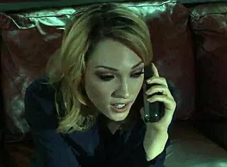 sexy nude girl on halloween bed