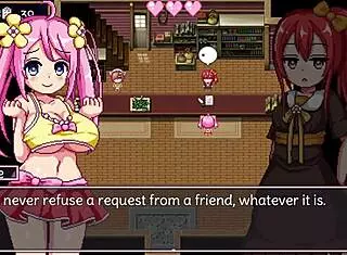 Noelle rides and sucks in hentai anime game part 3