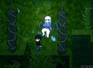 I fucked a thick white girl with a big ass, then she passed me to her friend in this hentai game