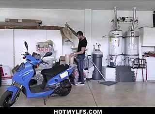 how does this milf mannequin come alive for monster cock fucking?