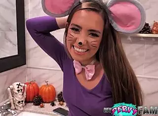 Cosplay Cutie Endures Rough Deepthroat from Big Cock