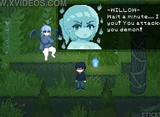 I fucked a thick white girl with a big ass, then she passed me to her friend in this hentai game