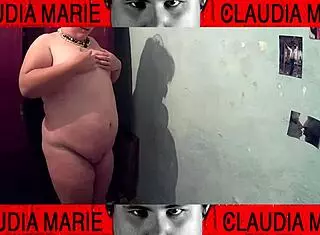 why lick her pussy and fuck the fat woman against the wardrobe?