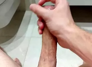Young Solo Cum In Bathroom!