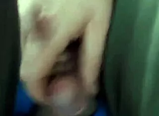 guy masturbates in public and cums outdoors