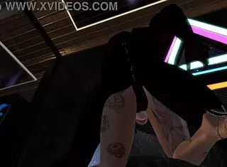 Second Life Black Man Fucks Latina Woman In Nightclub!