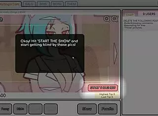 Nicole Risky Job Hentai: Camgirl Masturbating To Exposed Tits