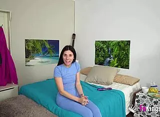 Tall Argentinian Babe Mia Gallardo Seduces Personal Trainer For Blowjob And Fuck