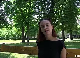 German Scout - Slim Teen 18+ Gina Banged After Uni