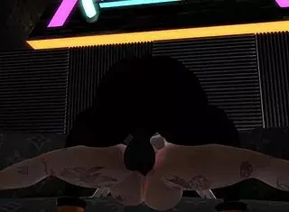 Second Life Black Man Fucks Latina Woman In Nightclub!