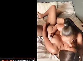 ebony girlfriends share hot horny morning with natural touches.