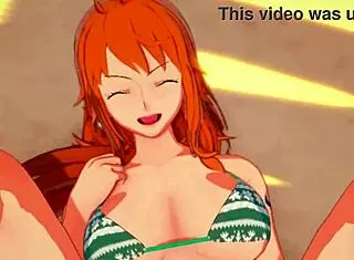 Nami says, 'Take off my tight jeans.'