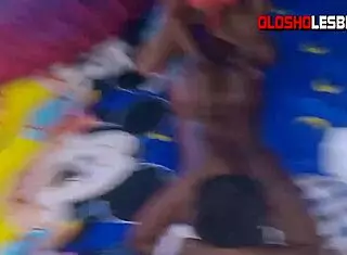 Olosho lesbians start with ass massage and end in sex.