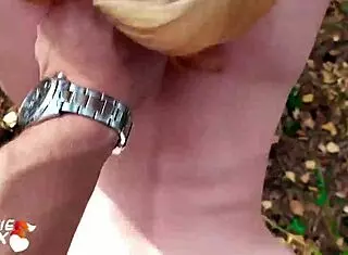 Redhead Girl Sucked and Fucked Hard in Forest