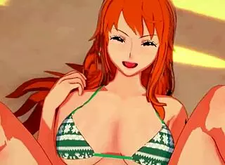 Nami says, 'Take off my tight jeans.'