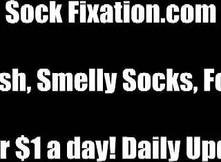 my feet look so cute and soft in these socks for a relaxing foot massage