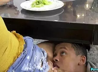 Bridgette B and Gia Derza double team Lil D's dick.