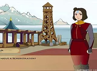 Korra's tits steal the show in Four Element Trainer Book 5 adventure