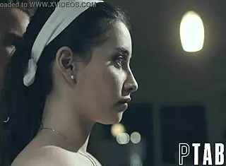 aria lee as future darkly model citizen swallows and licks cum