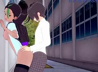 nemona and iono in intense pokémon hentai sex