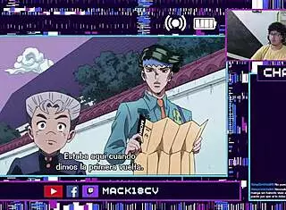 JoJo's Bizarre Adventure unfolds in part 4, chapters 17-18.