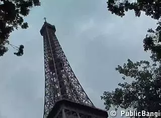 Public sex orgy threesome near Eiffel Tower in Paris France