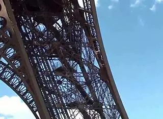 Public sex orgy threesome near Eiffel Tower in Paris France