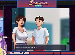summertime saga hentai game evokes huge cock emotions in mature blonde brunette feet fetish
