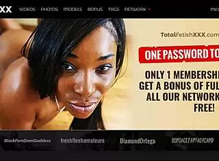 Marley XXX and Jazzy Jamison in Femdom Fetish Interracial Scene